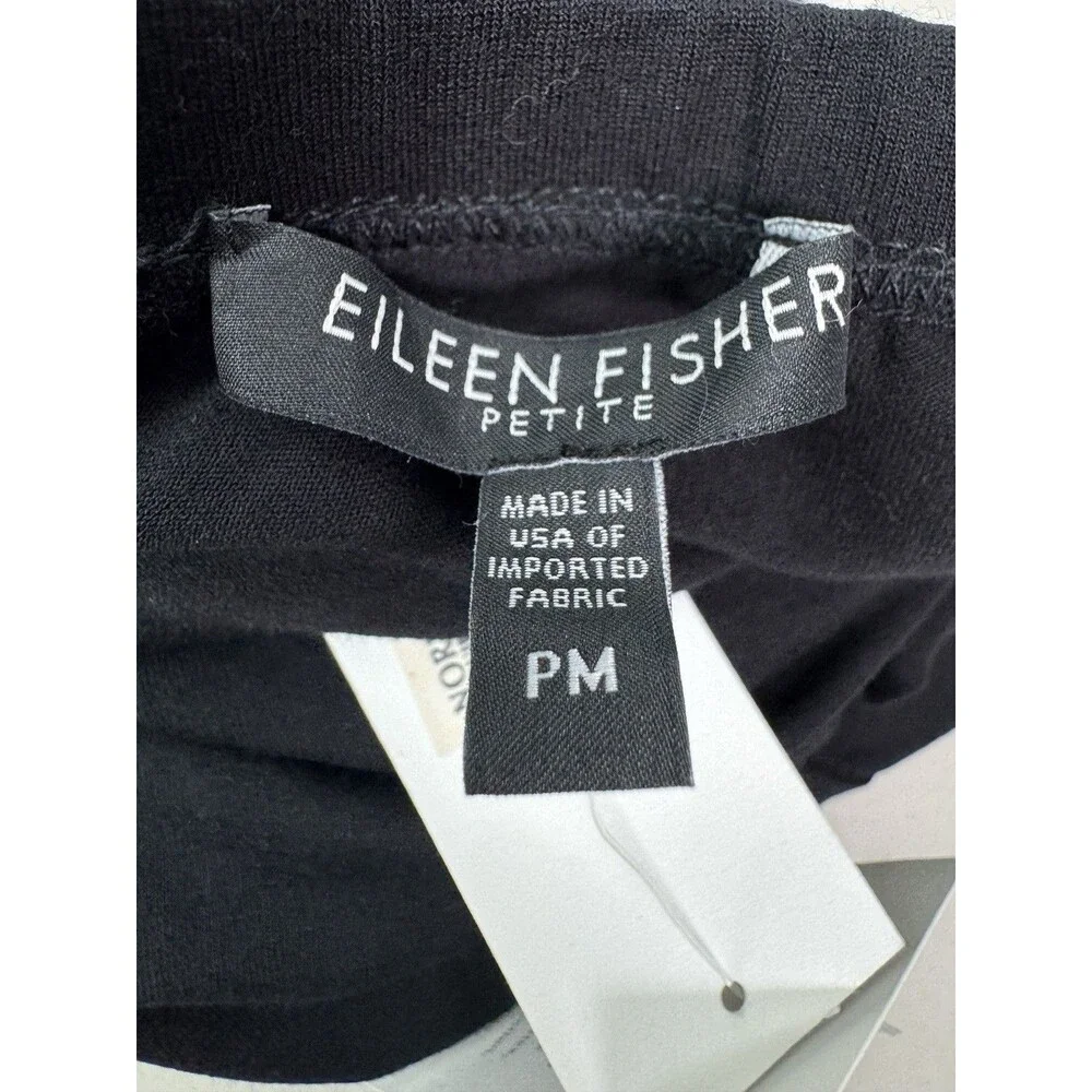 Eileen Fisher Viscose Jersey Black Skirt Size: Medium Petite NWT - Picture 6 of 8